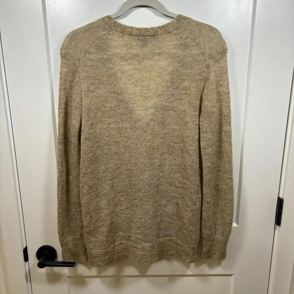 J. Crew Mohair Blend Knit Cardigan Boyfriend Cardigan Button Down Old Money Sz S